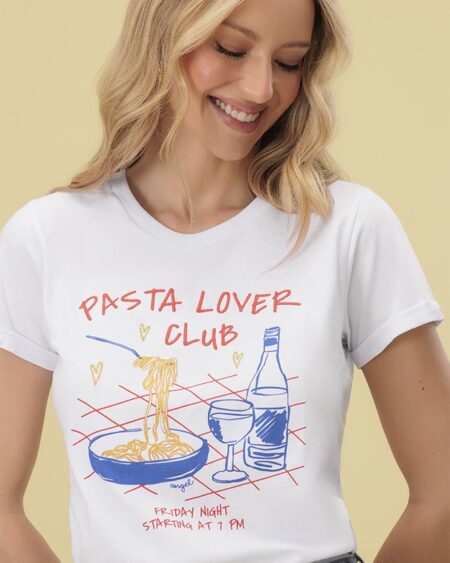 T-Shirt Bordada Pasta Lover