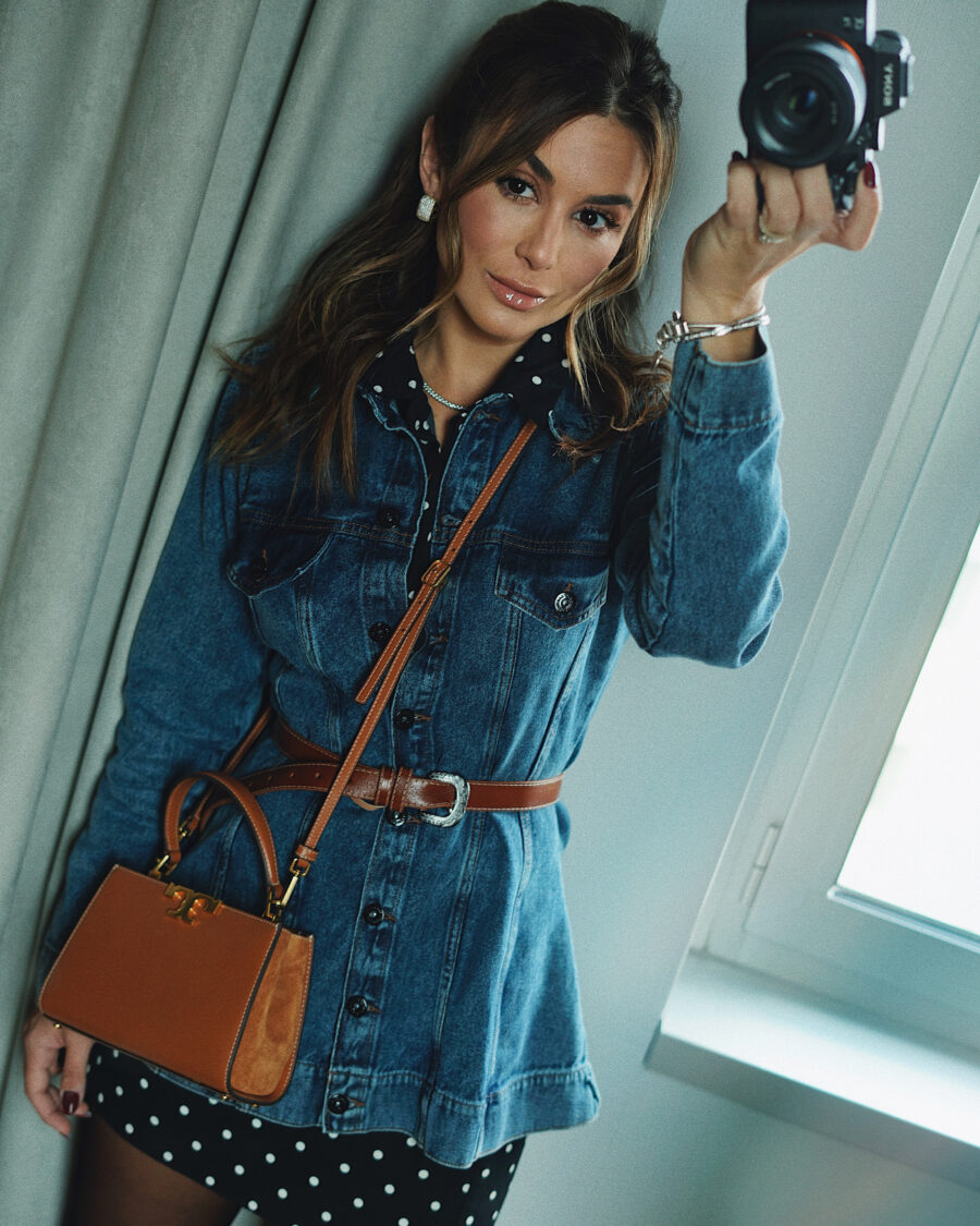 Jaqueta Peplum Jeans Médio - Imagem 6