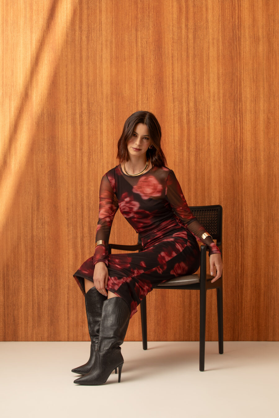 Vestido Tule Estampado - Imagem 2