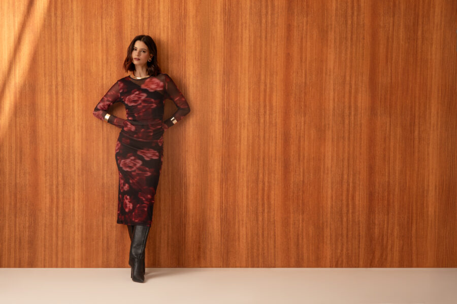 Vestido Tule Estampado - Imagem 3