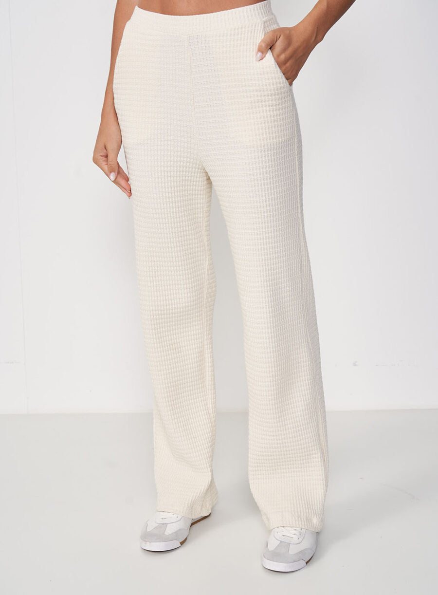 Calça Feminina Pantalona Tricô - Imagem 2