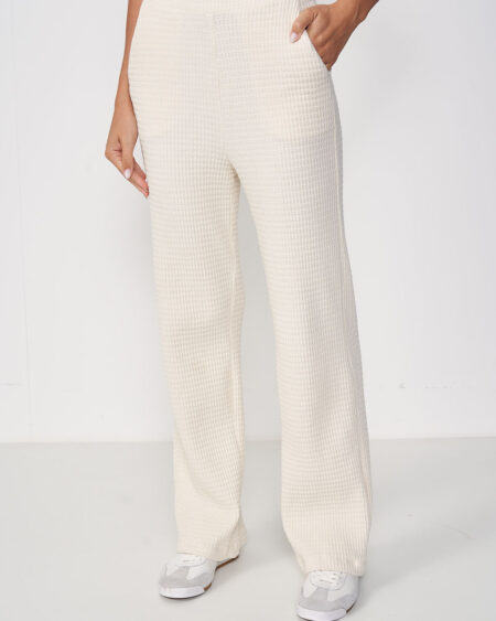 Calça Feminina Pantalona Tricô